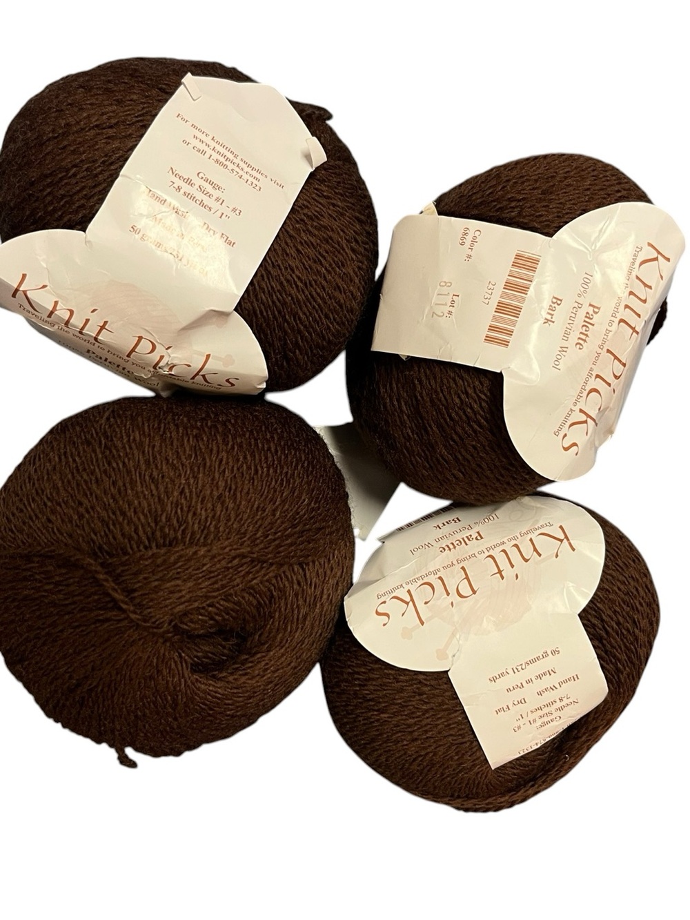 Knit Picks Peruvian Wool Yarn Bark